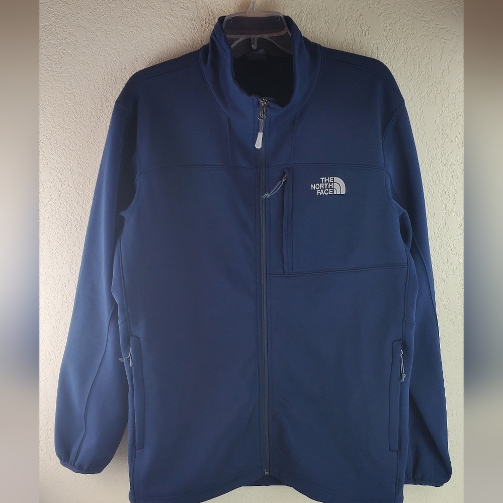 The North Face Mens Jacket Size Large Outdoors, Navy Blue Pre-owned